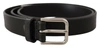 Dolce & Gabbana Elegant Black Leather Belt With Metal Men's Buckle In Black