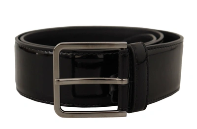 DOLCE & GABBANA DOLCE & GABBANA ELEGANT BLACK LEATHER MEN'S BELT