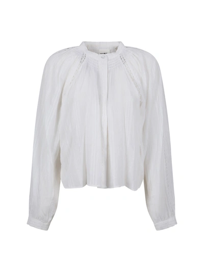 Isabel Marant Étoile Imayae Pleated Shirt In White