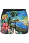 Dolce & Gabbana All-over Graphic-print Swim Shorts In Multicolor