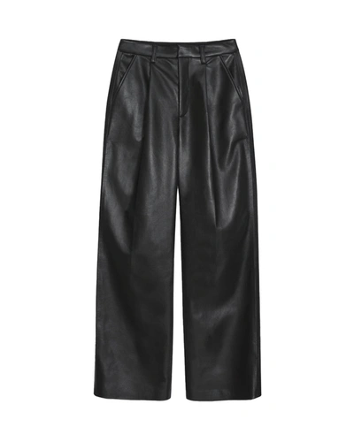 Anine Bing Carmen Pant In Black Recycled Leather