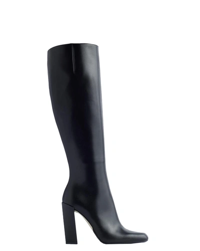 Victoria Beckham Leather Boot In Black