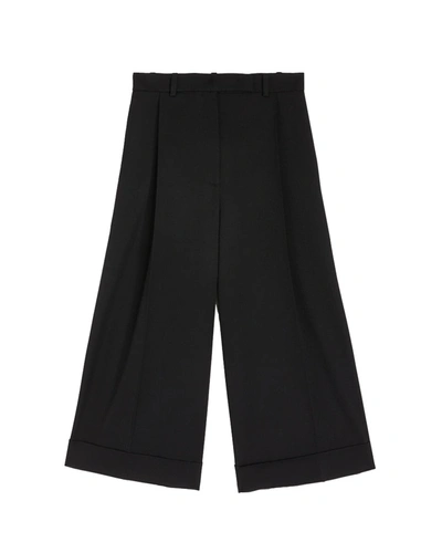 Rochas Wide Leg Bermuda In Black