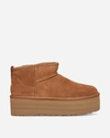 Ugg Classic Ultra Mini 1135092-che Womens 5 Chestnut Suede Platform Boot Gbnc453 In Brown