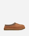 Ugg Tasman Mens Suede Slip On Sheepskin Slippers In Brown