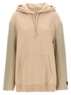 Mm6 Maison Margiela Oversized Logo Hooded Sweatshirt With Kangaroo Pocket