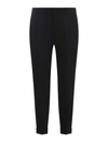 Beable Pure Virgin Wool Trousers In Black