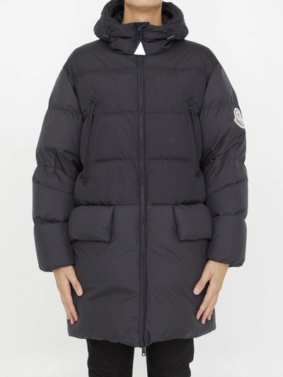 Moncler Bosona Long Down Jacket In Schwarz