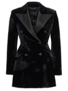 ERMANNO SCERVINO ERMANNO SCERVINO VELVET DOUBLE-BREASTED BLAZER