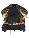 Junya Watanabe Patchwork Biker Jacket In Multicolor