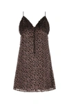 Saint Laurent Women's Two-tone Velvet Mini Dress | Size Fr 38f | 665640y5f69 Color 5242 In Multicolor