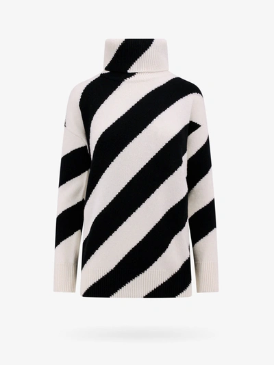 Valentino Sweater  Woman Color White In Black