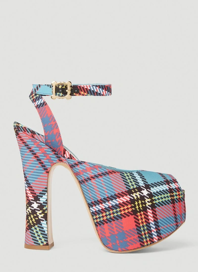 Vivienne Westwood Multicolor Vargas Elevated Heels In Red