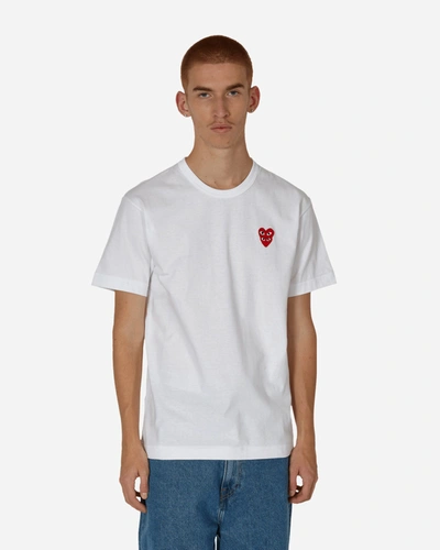 COMME DES GARÇONS PLAY DOUBLE HEART T-SHIRT