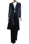 ALICE AND OLIVIA MYA FAUX LEATHER BLAZER COAT