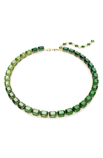 Swarovski Millenia Crystal Collar Necklace In Green