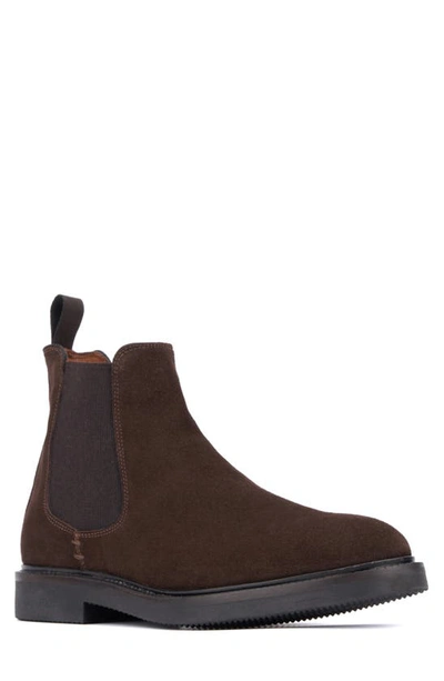 Aquatalia Prospero Chelsea Boot In Dark Brown