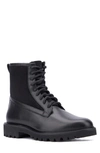 Aquatalia Men's Gitano Weatherproof Leather And Suede Lace-up Boots In Black