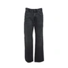 AMISH AMISH BLACK JAMES RECYCLED COTTON VINTAGE EFFECT JEANS AMISH