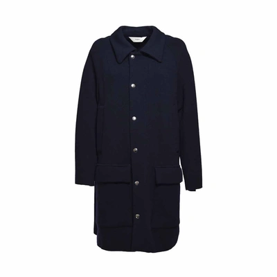 Barena Venezia Cargo Pocket Detail Buttoned Coat In Blue