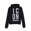 Dsquared2 Logo Drawstring Hooded Sweatshirt With Front Print In Black