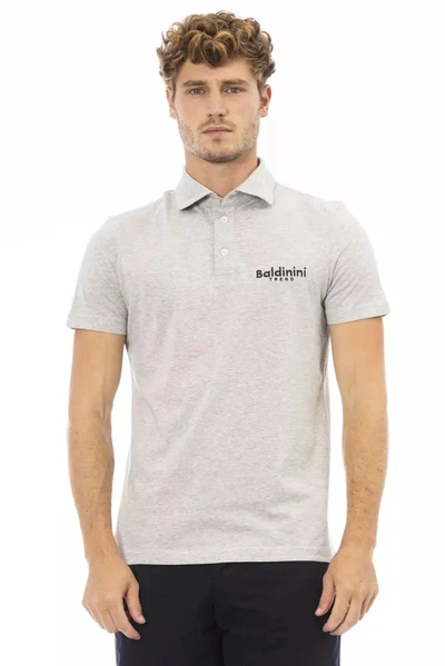 Baldinini Trend Gray Cotton Polo Shirt