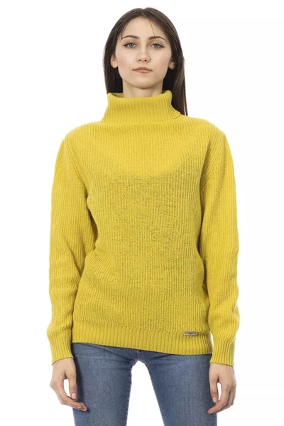 BALDININI TREND BALDININI TREND ELEGANT YELLOW TURTLENECK WOMEN'S SWEATER