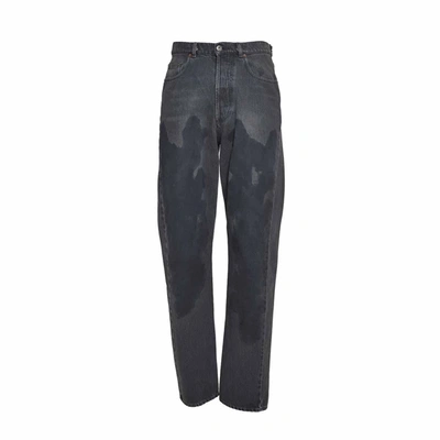 Magliano Gray Unregular Jeans In Black