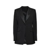 MAX MARA MAX MARA BLACK WOOL AND MOHAIR SINGLE-BREASTED GARA JACKET MAX MARA