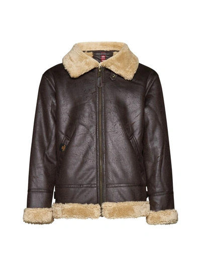 Alpha Industries Jacket In Vintage Brown