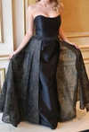 TINA DI MARTINA DESIGNS FORMAL DRESS WITH OVERLAY IN BLACK