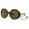 Versace Woman Sunglass Ve4395 In Brown