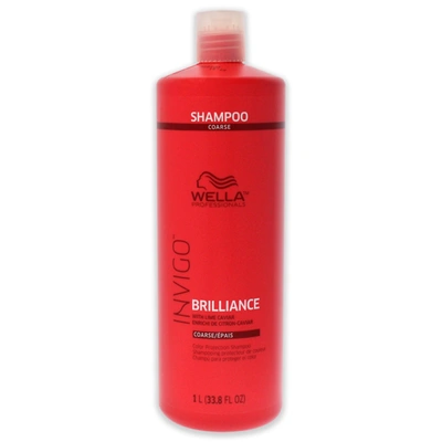 Wella Invigo Brilliance Shampoo For Coarse Hair By  For Unisex - 33.8 oz Shampoo