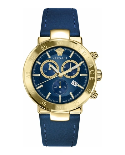 Versace Urban Mystique Strap Watch In Gold