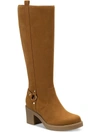Style & Co Brettaa Womens Faux Suede Round Toe Knee-high Boots In Brown