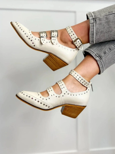 Corkys Footwear Cackle Buckle Boots In Cream In White