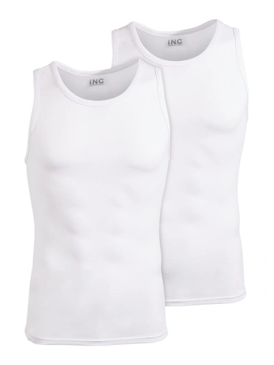 Inc Mens 2 Pack Layering Tank Top In White