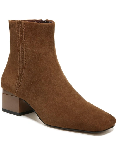 Franco Sarto Waxtona Womens Zipper Square Toe Ankle Boots In Multi
