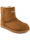 Juicy Couture Kave Womens Faux Suede Slip On Winter & Snow Boots In Multi