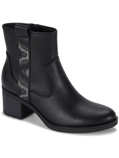 Baretraps Womens Round Toe Lifestyle Ankle Boots In Black
