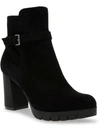 Anne Klein Rina Womens Microfiber Dressy Ankle Boots In Black