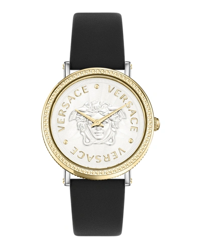 Versace 37mm Tte Slv Dial Slv Strap In Multi