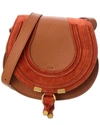 CHLOÉ MARCIE SMALL LEATHER & SUEDE SHOULDER BAG