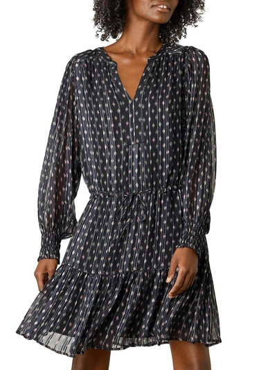 Velvet By Graham & Spencer Womens Sheer Short Mini Dress In Multi