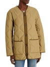 Rails Peyton Womens Quilted Mixed Media Teddy Coat In Multi