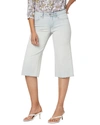 Nydj Wide Leg Pedal Pusher Capri In Beige