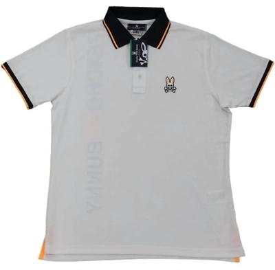 Psycho Bunny Men's Ince Sport Pique Polo In White