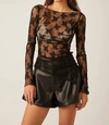 Free People Lady Lux Layering Top In Black