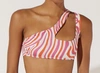 Solid & Striped The Brody Bikini Top In Abstract Zebra In Multi