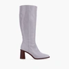 Alohas East Leather Knee High Boot In Smokey Mauve